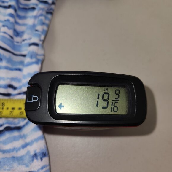 Just Be Womens Blue & White Striped Dress 3X Polyester Spandex Short Sleeve 4184 - Picture 8 of 10